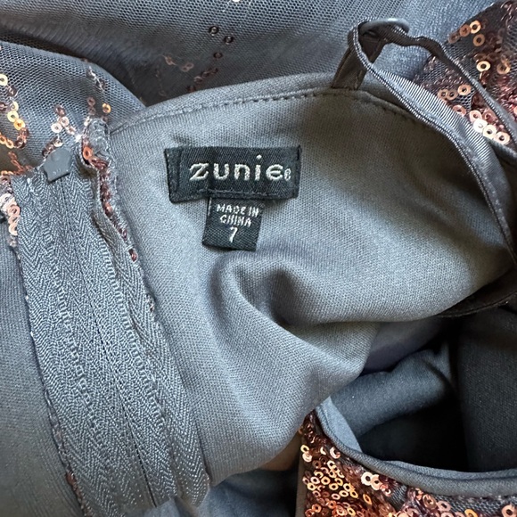 Beautiful Girls Tulle Dress with Sequins - Perfect for holidays - size 7 - Picture 4 of 4